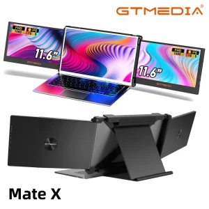 11.6” Portable Laptop Monitor | Full HD Dual/Triple Screen Extender with IPS Display & Built-In Speakers