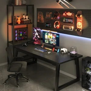 Ergonomic Carbon Fiber Gaming Desk